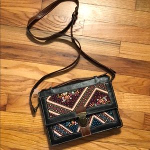 Boho Festival Crossbody  or Briefcase Handle Purse
